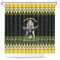 Nakatomi Plaza Shower Curtain It's Not Xmas Until Santa Falls - Wonder Print Shop