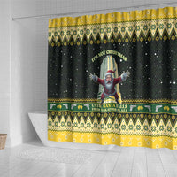 Nakatomi Plaza Shower Curtain It's Not Xmas Until Santa Falls - Wonder Print Shop