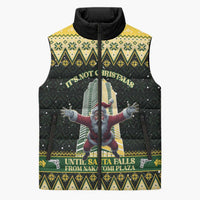 Personalised Nakatomi Plaza Sleeveless Puffer Jacket It's Not Xmas Until Santa Falls - Wonder Print Shop