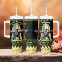 Personalised Nakatomi Plaza Tumbler With Handle It's Not Xmas Until Santa Falls - Wonder Print Shop