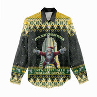 Personalised Nakatomi Plaza Women Casual Shirt It's Not Xmas Until Santa Falls - Wonder Print Shop