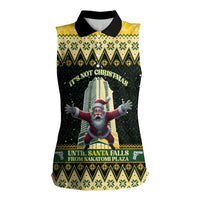 Personalised Nakatomi Plaza Women Sleeveless Polo Shirt It's Not Xmas Until Santa Falls - Wonder Print Shop