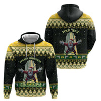 Personalised Nakatomi Plaza Zip Hoodie It's Not Xmas Until Santa Falls - Wonder Print Shop