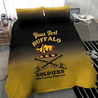 Personalised Buffalo Soldiers Bedding Set 10th Cavalry Regiment - Wonder Print Shop