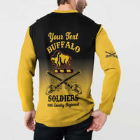 Personalised Buffalo Soldiers Button Sweatshirt 10th Cavalry Regiment - Wonder Print Shop