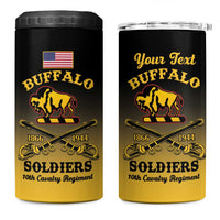 Personalised Buffalo Soldiers 4 in 1 Can Cooler Tumbler 10th Cavalry Regiment - Wonder Print Shop