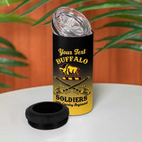 Personalised Buffalo Soldiers 4 in 1 Can Cooler Tumbler 10th Cavalry Regiment - Wonder Print Shop