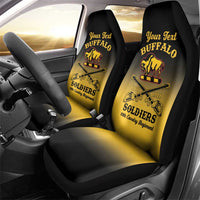 Personalised Buffalo Soldiers Car Seat Cover 10th Cavalry Regiment - Wonder Print Shop
