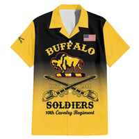 Personalised Buffalo Soldiers Family Matching Mermaid Dress and Hawaiian Shirt 10th Cavalry Regiment - Wonder Print Shop