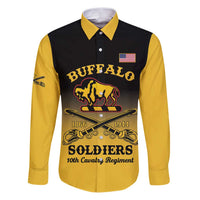 Personalised Buffalo Soldiers Family Matching Puletasi and Hawaiian Shirt 10th Cavalry Regiment - Wonder Print Shop