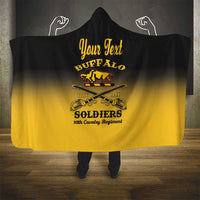 Personalised Buffalo Soldiers Hooded Blanket 10th Cavalry Regiment