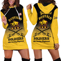 Personalised Buffalo Soldiers Hoodie Dress 10th Cavalry Regiment - Wonder Print Shop