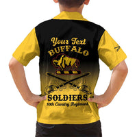Personalised Buffalo Soldiers Kid Hawaiian Shirt 10th Cavalry Regiment - Wonder Print Shop