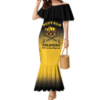 Personalised Buffalo Soldiers Mermaid Dress 10th Cavalry Regiment - Wonder Print Shop