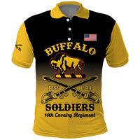 Personalised Buffalo Soldiers Polo Shirt 10th Cavalry Regiment - Wonder Print Shop
