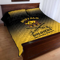 Personalised Buffalo Soldiers Quilt Bed Set 10th Cavalry Regiment - Wonder Print Shop