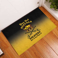 Personalised Buffalo Soldiers Rubber Doormat 10th Cavalry Regiment - Wonder Print Shop