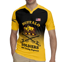 Personalised Buffalo Soldiers Rugby Jersey 10th Cavalry Regiment - Wonder Print Shop