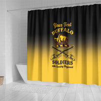 Personalised Buffalo Soldiers Shower Curtain 10th Cavalry Regiment