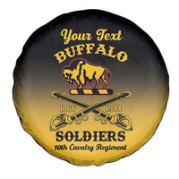Personalised Buffalo Soldiers Spare Tire Cover 10th Cavalry Regiment - Wonder Print Shop