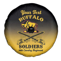 Personalised Buffalo Soldiers Spare Tire Cover 10th Cavalry Regiment - Wonder Print Shop