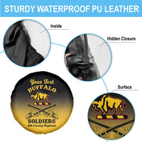 Personalised Buffalo Soldiers Spare Tire Cover 10th Cavalry Regiment - Wonder Print Shop