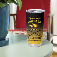 Personalised Buffalo Soldiers Tumbler Cup 10th Cavalry Regiment - Wonder Print Shop