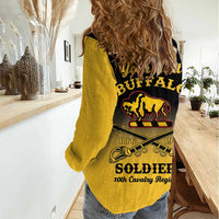 Personalised Buffalo Soldiers Women Casual Shirt 10th Cavalry Regiment - Wonder Print Shop