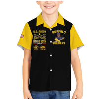 Buffalo Soldiers 9th and 10th Cavalry Family Matching Mermaid Dress and Hawaiian Shirt American Heroes - Wonder Print Shop