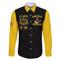 Buffalo Soldiers 9th and 10th Cavalry Family Matching Off Shoulder Short Dress and Hawaiian Shirt American Heroes - Wonder Print Shop