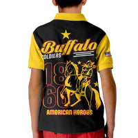 Buffalo Soldiers 9th and 10th Cavalry Kid Polo Shirt American Heroes - Wonder Print Shop