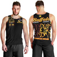 Buffalo Soldiers 9th and 10th Cavalry Men Tank Top American Heroes - Wonder Print Shop