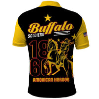 Buffalo Soldiers 9th and 10th Cavalry Polo Shirt American Heroes - Wonder Print Shop