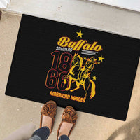 Buffalo Soldiers 9th and 10th Cavalry Rubber Doormat American Heroes - Wonder Print Shop