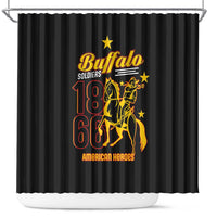 Buffalo Soldiers 9th and 10th Cavalry Shower Curtain American Heroes