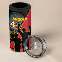 Personalised Angola Day of the Armed Struggle 4 in 1 Can Cooler Tumbler 4 De Fevereiro - Wonder Print Shop