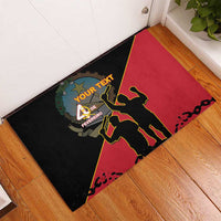 Personalised Angola Day of the Armed Struggle Rubber Doormat 4 De Fevereiro - Wonder Print Shop