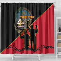 Personalised Angola Day of the Armed Struggle Shower Curtain 4 De Fevereiro