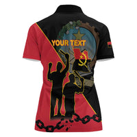 Personalised Angola Day of the Armed Struggle Women Polo Shirt 4 De Fevereiro - Wonder Print Shop