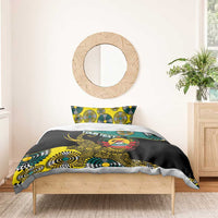 Personalised Mozambique Bedding Set African Elephant With Coat Of Arms - Wonder Print Shop