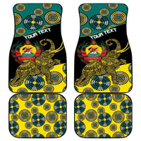 Personalised Mozambique Car Mats African Elephant With Coat Of Arms - Wonder Print Shop