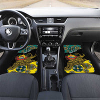 Personalised Mozambique Car Mats African Elephant With Coat Of Arms - Wonder Print Shop