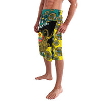 Personalised Mozambique Lavalava African Elephant With Coat Of Arms - Wonder Print Shop