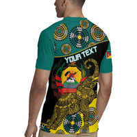 Personalised Mozambique Rugby Jersey African Elephant With Coat Of Arms - Wonder Print Shop