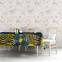 Personalised Mozambique Tablecloth African Elephant With Coat Of Arms - Wonder Print Shop