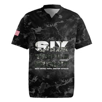 African American Heroes Rugby Jersey Six Triple Eight - Camo Style