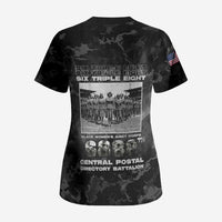 African American Heroes Scrub Top Six Triple Eight - Camo Style