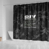 African American Heroes Shower Curtain Six Triple Eight - Camo Style