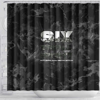 African American Heroes Shower Curtain Six Triple Eight - Camo Style