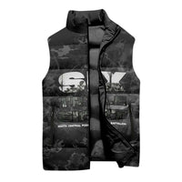 African American Heroes Sleeveless Puffer Jacket Six Triple Eight - Camo Style